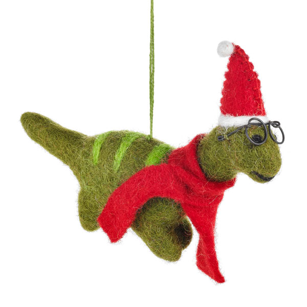 Christmas Dinosaur Decoration