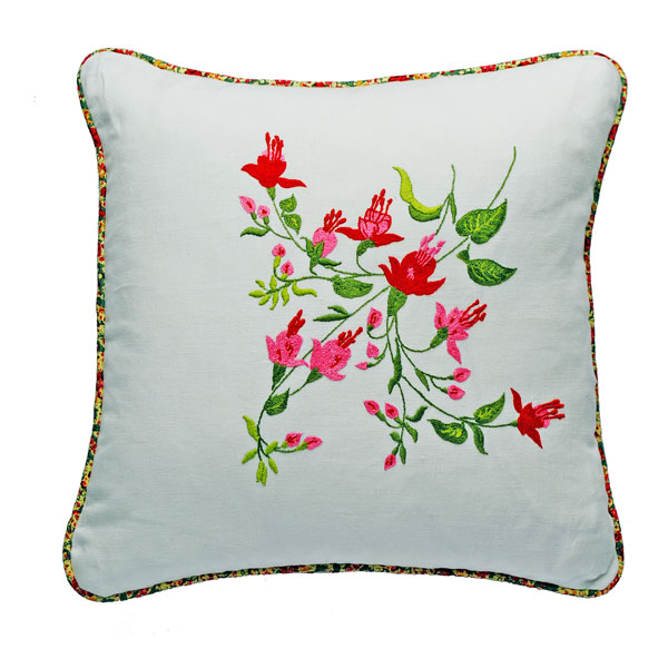 embroidered cushion