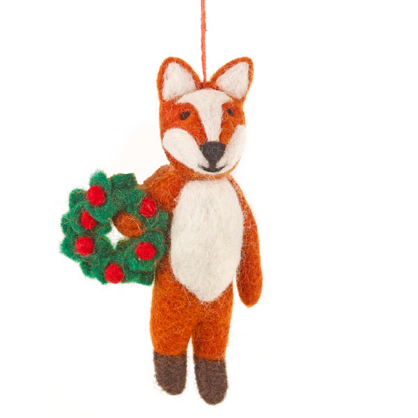 Festive Fox Decoration