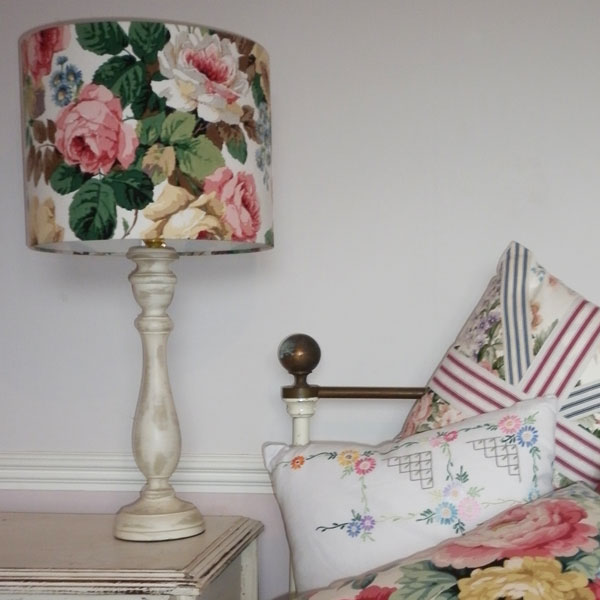 vintage rose lampshade