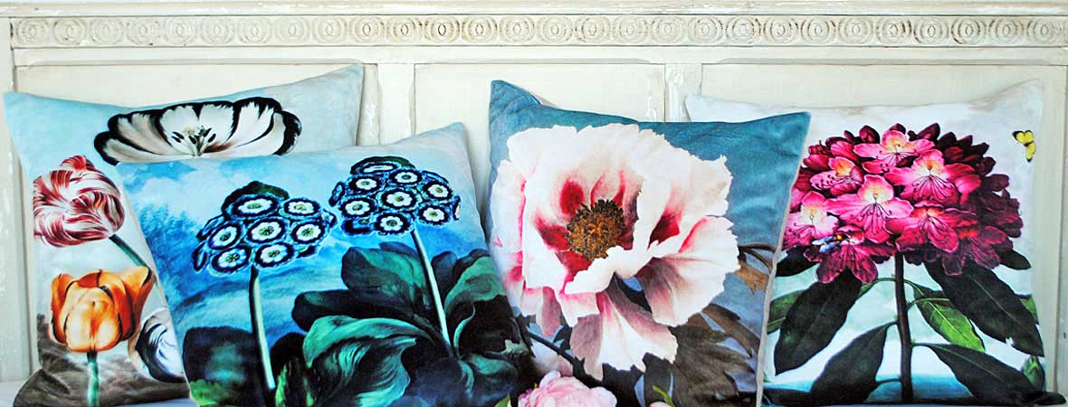 Velvet Floral Cushions