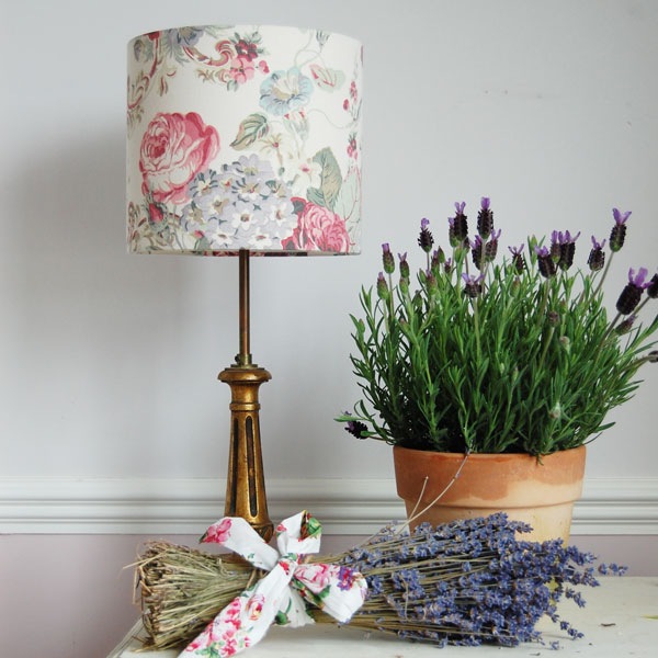 faded roses lampshade