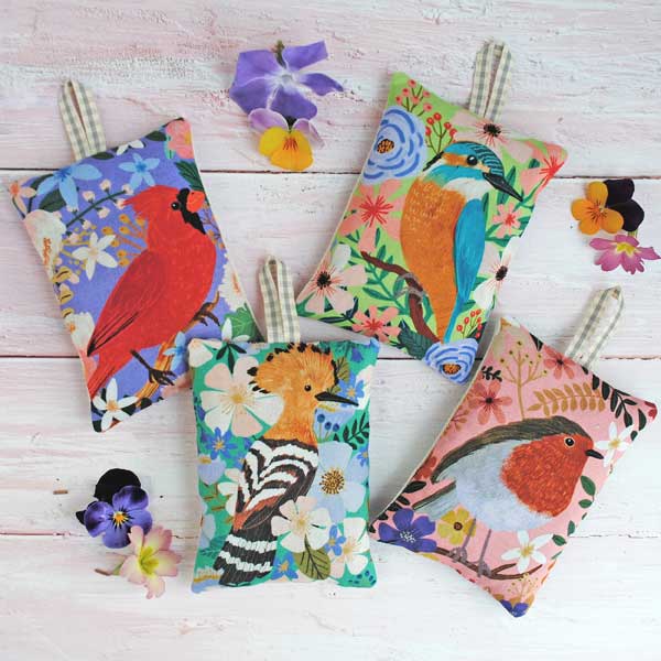 Beautiful Birds Lavender Bag