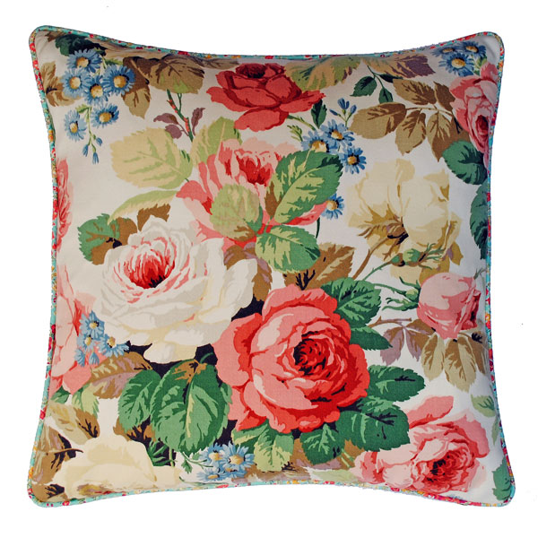 Chelsea roses cushion