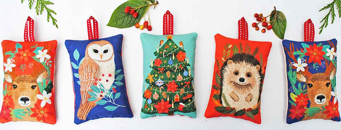 Christmas Cabin lavender bag