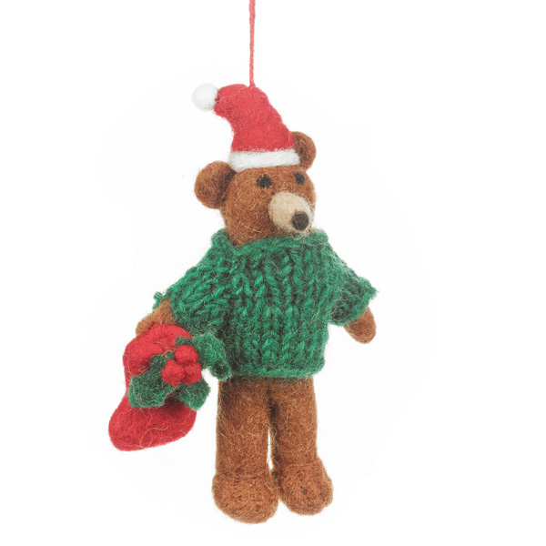 Claus the Christmas Bear Decoration