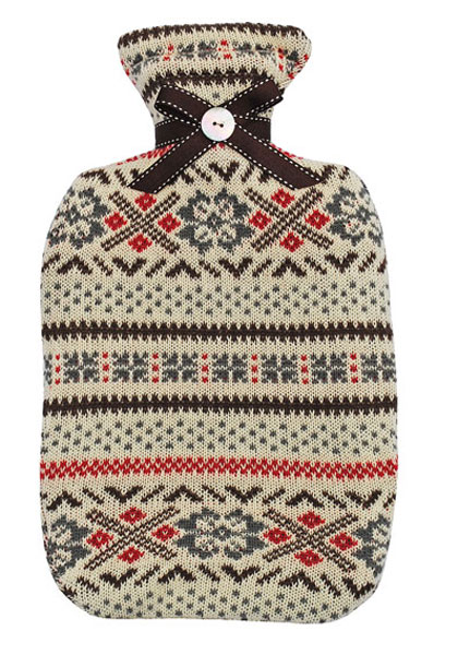 Fair Isle hot water bottle