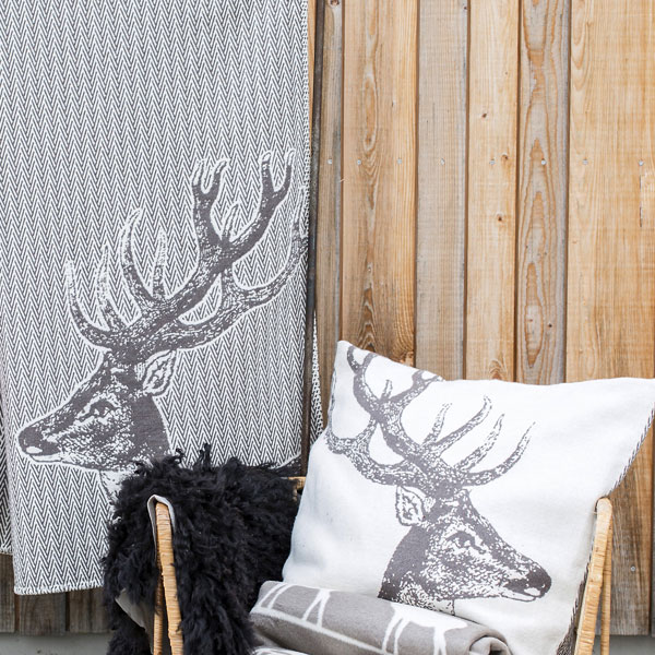 Herringbone Stag Throw