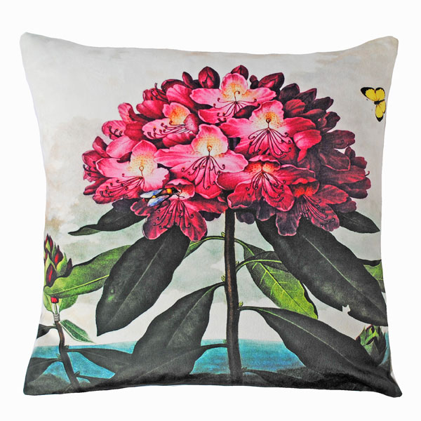 Velvet Rododendron Cushion