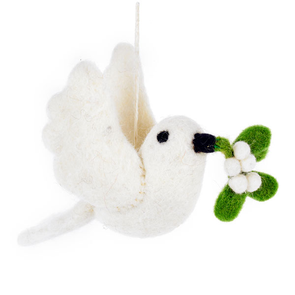 Dove and Mistletoe Decoration