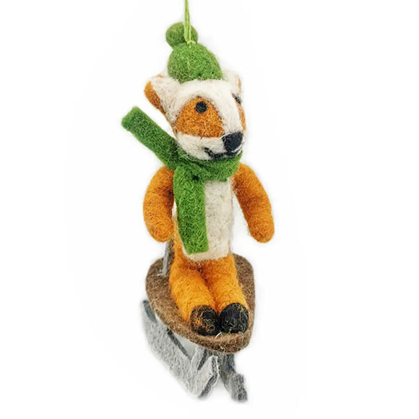 Sledging Fox Decoration