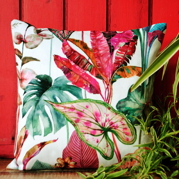 Velvet Botanical Cushion