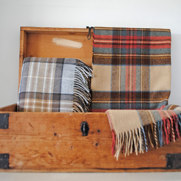 Lambswool Check Throw