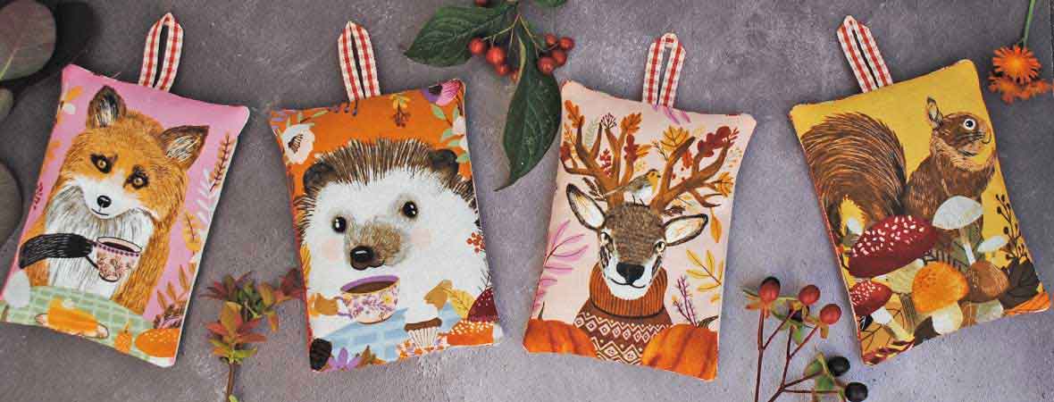 Autumn Friends Lavender Bag