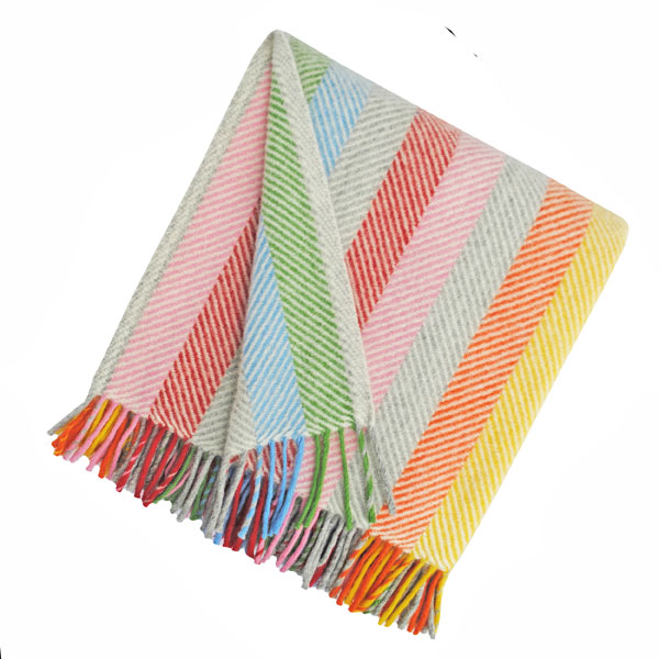 Multi-coulour Stripe Throw