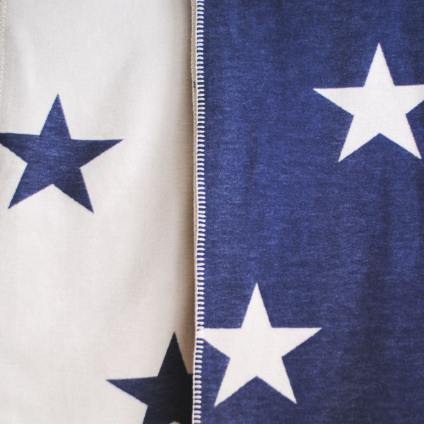 Navy Star Throw