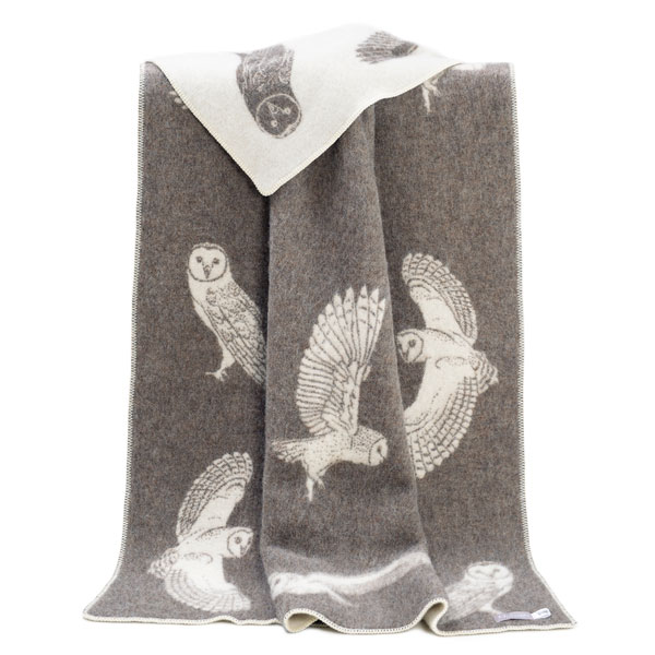 Owl Wool Throw