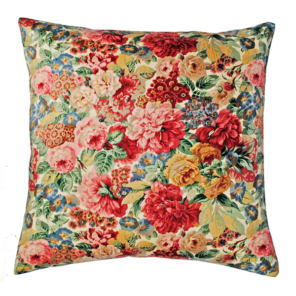 peony and roses cushion