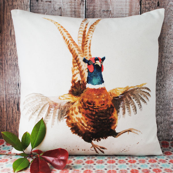 Pheasant cushion on sale cover
