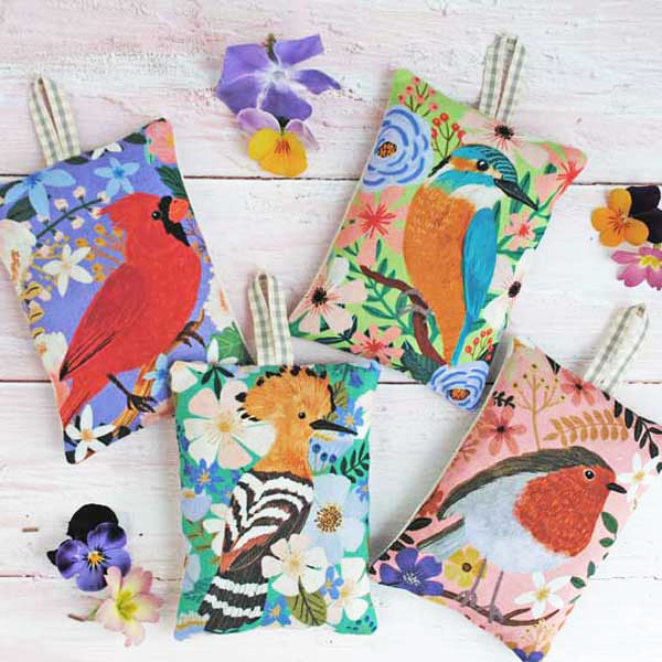 Beautiful Birds Lavender Bags