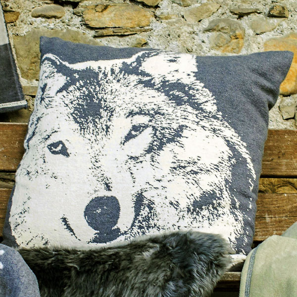 Large Wolf Cushion WAS £55.00
