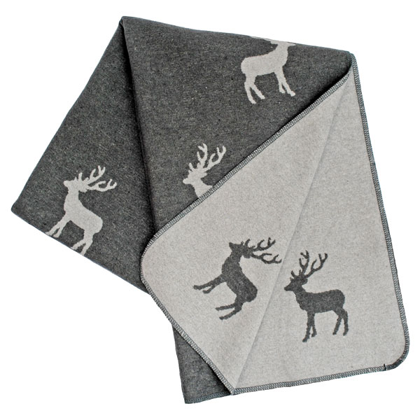 Silhouette Stag Throw