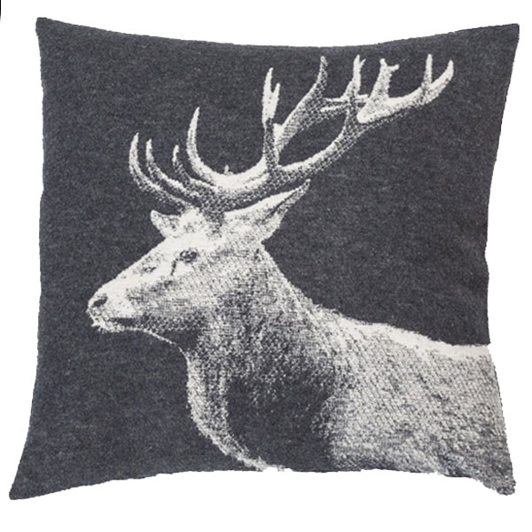 Stag Head Cushion