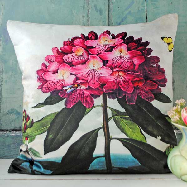 Velvet Rododendron Cushion