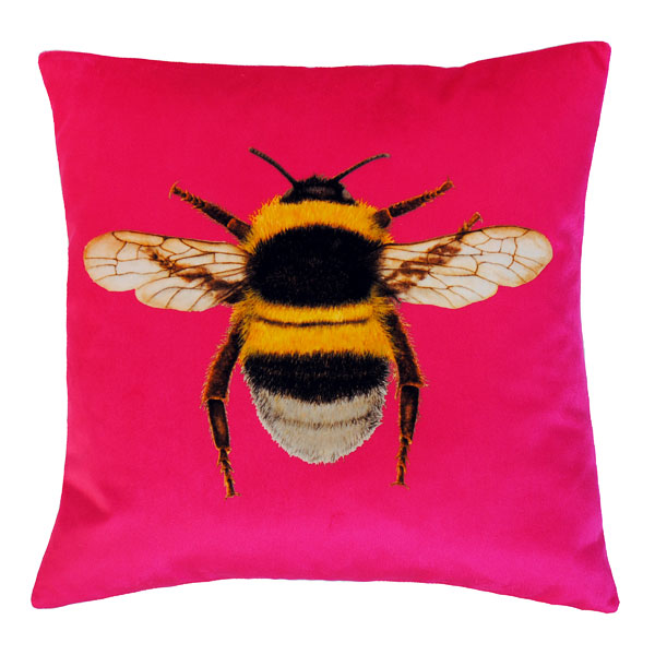 Velvet Bee Cushion