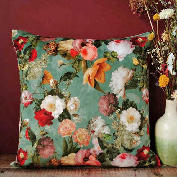 Velvet Bouquet Cushion