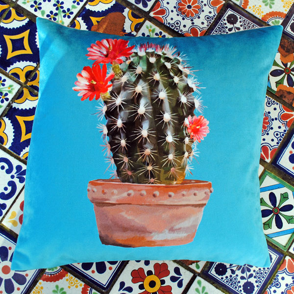 Velvet Cactus Cushion