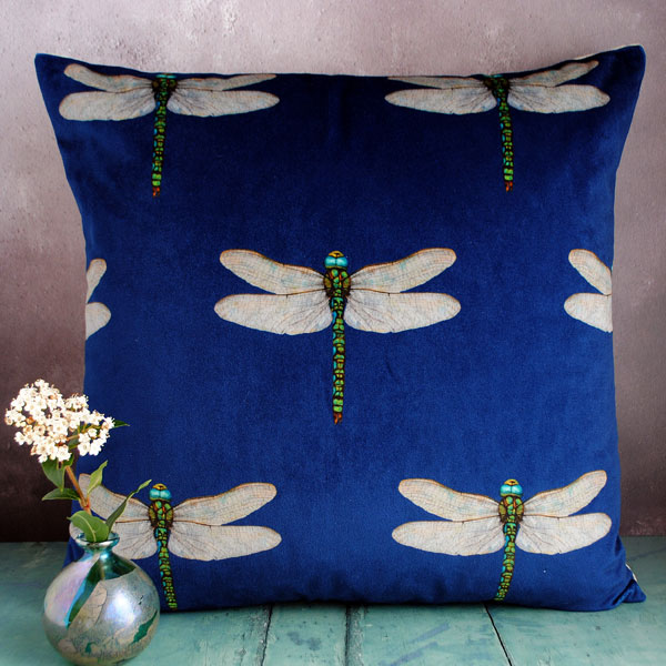 Velvet Dragonflies Cushion
