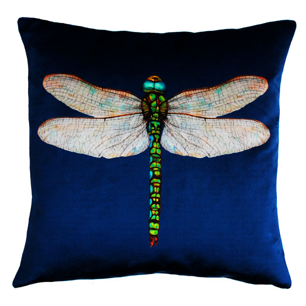 Velvet Dragonfly Cushion