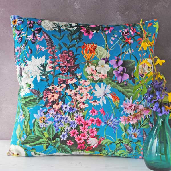 Velvet Flora Cushion