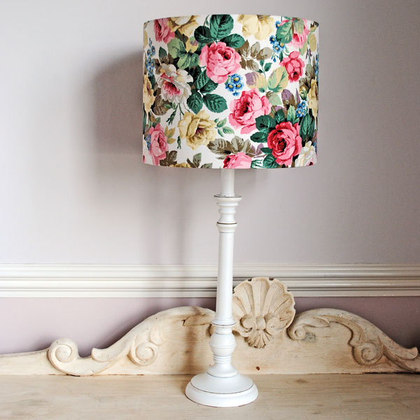 vintage rose lampshade