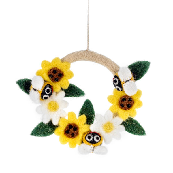 Mini Bee Wreath