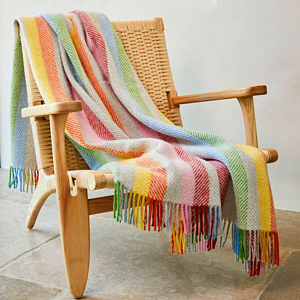 Multi-coulour Stripe Throw