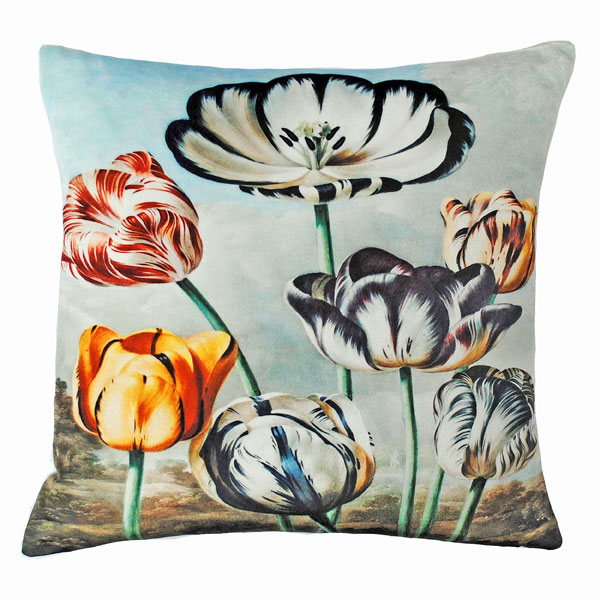 Velvet Tulips Cushion